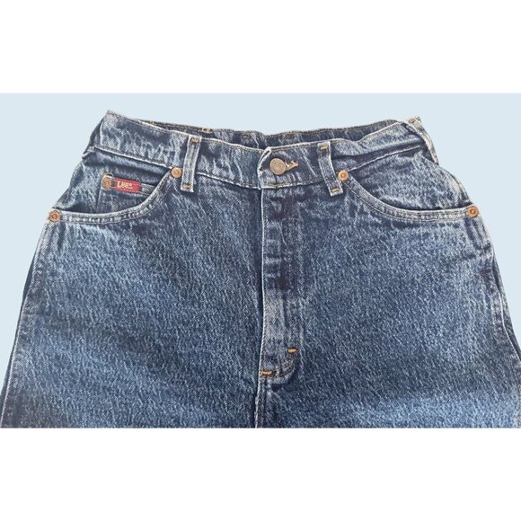 Vintage LEE Acid Washed Mom High Rise Jeans 80s / 90s Sz 24 - Picture 4 of 8